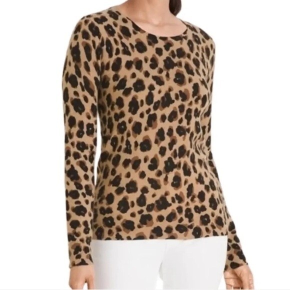 Cynthia Rowley women’s cashmere animal prints sweater size xsmall - Picture 1 of 6